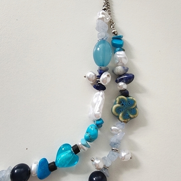 NWT Free People Steal The Show Choker Turquoise Blue - Picture 7 of 10